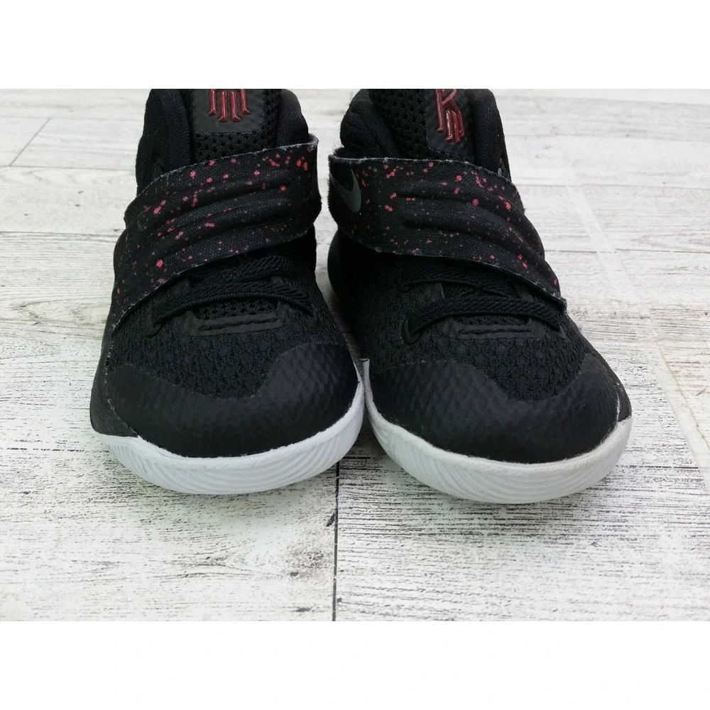 Toddler's Nike Kyrie 2 TD Black Bright Crimson Sneakers Shoes 827281-006 4C 4 C